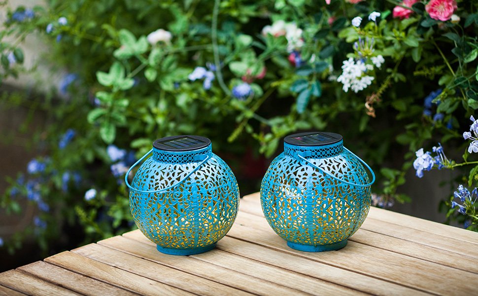 Solar Lanterns Outdoor Lights Waterproof Garden Lanterns for Patio