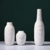 White ceramic vase modern minimalist design