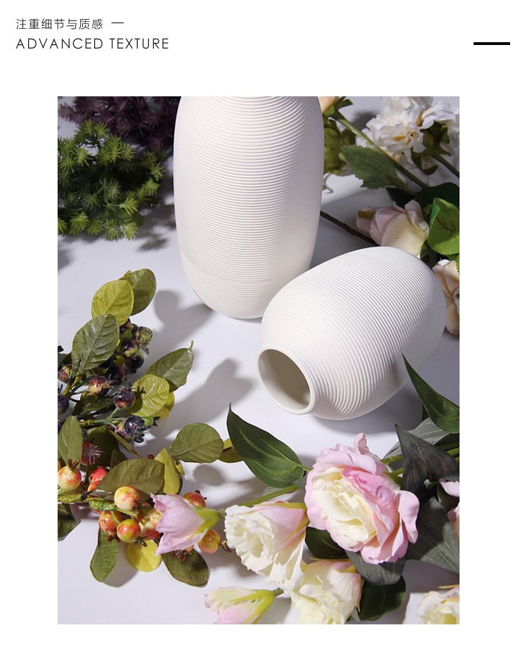 White ceramic vases 3 styles for wholesale orders