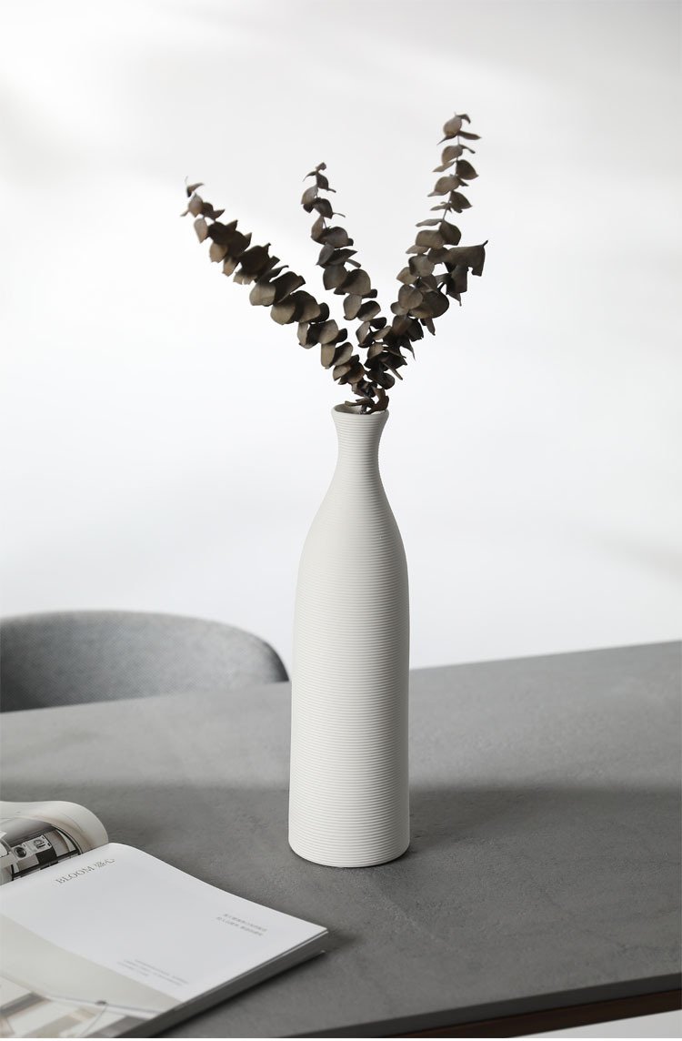 Factory direct white Nordic ceramic flower pots for wholesale