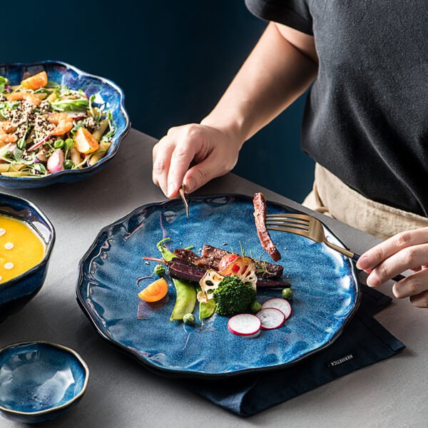 Wholesale Nordic ceramic bowls with kiln-glazed finish