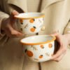 Orange-themed 6.5-inch plate for serving
