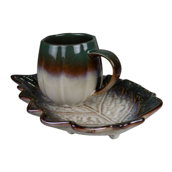 Handmade ceramic snack plate with unique shape
