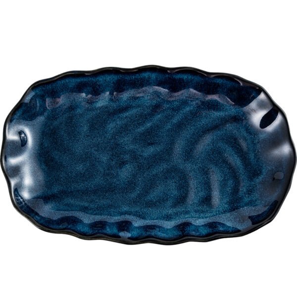 Creative Nordic ceramic bowl with artistic kiln glaze