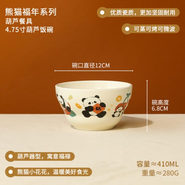 Cute ceramic panda bowl for everyday meals