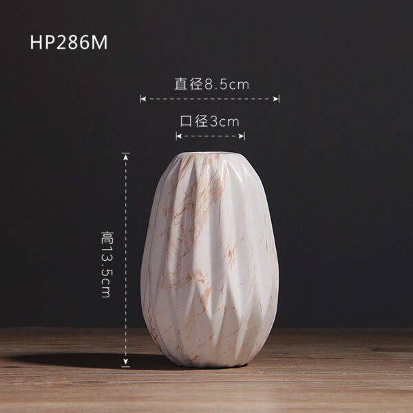 Latest design marble pattern vase for modern home decor suppliers