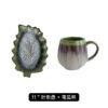 Ceramic breakfast cup with handle, creative style