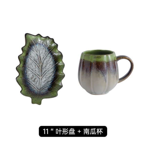 Ceramic breakfast cup with handle, creative style