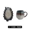 Ceramic sushi serving plate with aesthetic shape