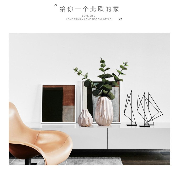 Latest design Nordic ceramic vase for flower arrangement wholesalers
