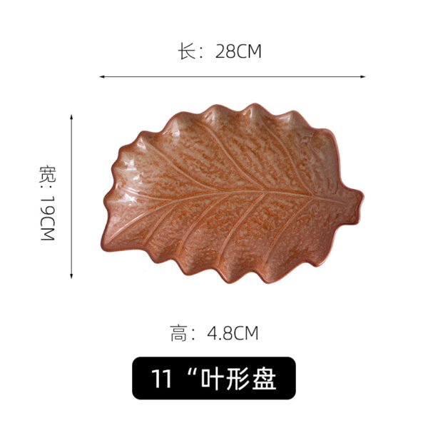 Unique ceramic snack plate, hand-crafted