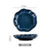 Nordic ceramic dessert bowl with artistic glaze