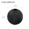 Black and white round ceramic vase for home décor, bulk supply.