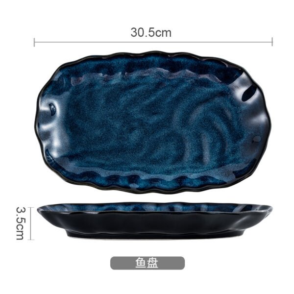Kiln-glazed Nordic ceramic tableware set for elegant dining