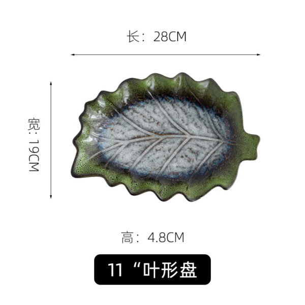 Unique ceramic dinner plate with creative shape for serving meals