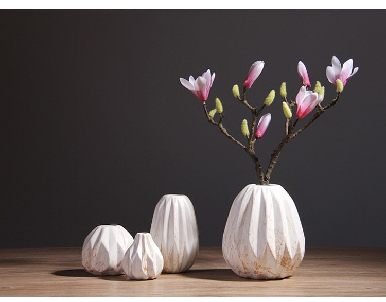 Marble ceramic vase for Nordic home decor wholesale buyers