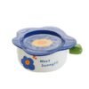 High-capacity flower ceramic soup bowl