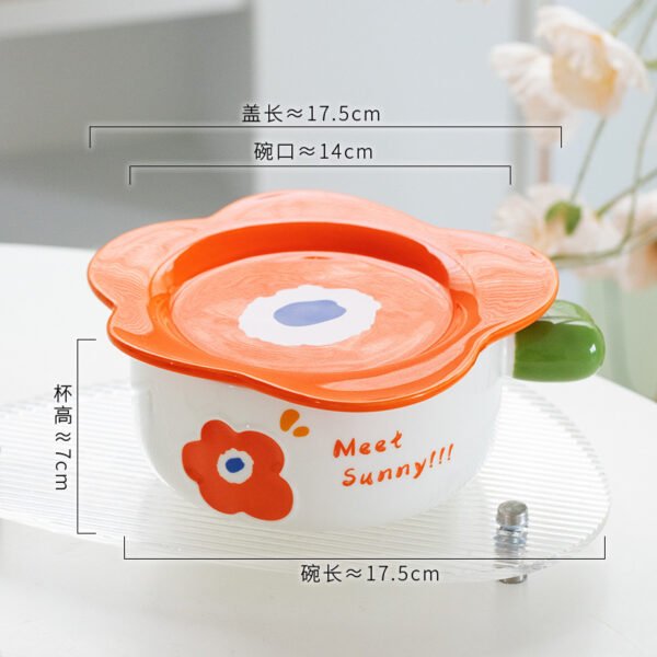 Creative ceramic soup bowl for noodles