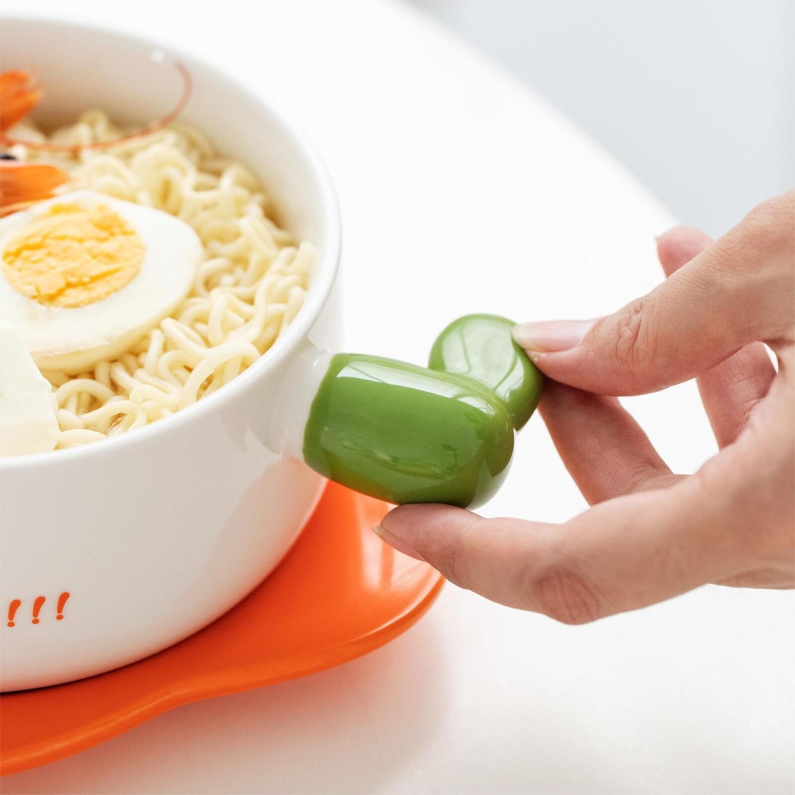 Flower ceramic soup bowl for home