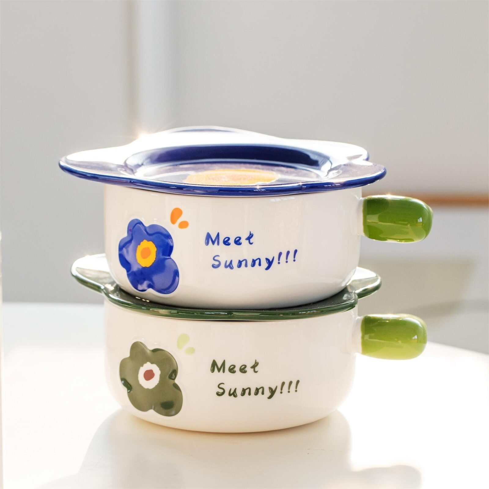 Ceramic bowl with lid for wholesale