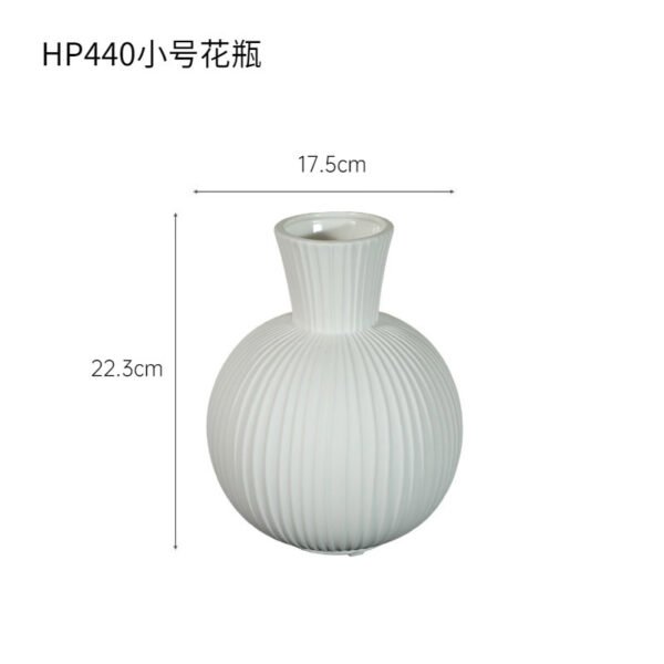 Small ceramic vase for dried flower arrangements, Nordic style, available