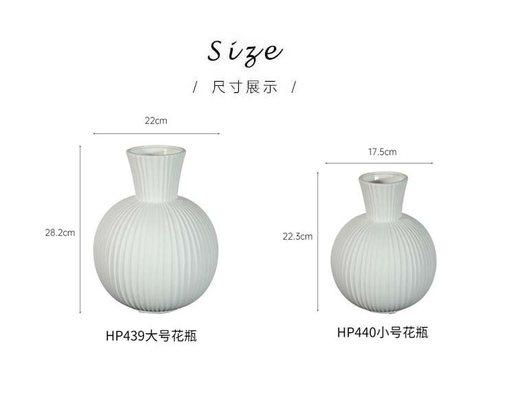 Small Nordic ceramic vase for office decor, available in bulk