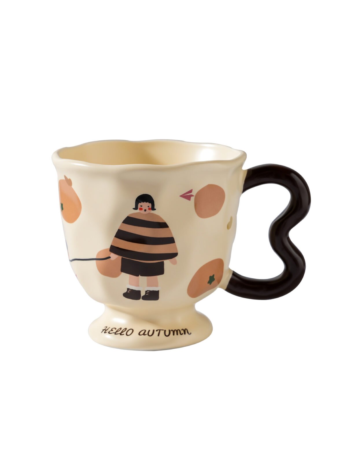 High-quality ceramic mug with vintage design