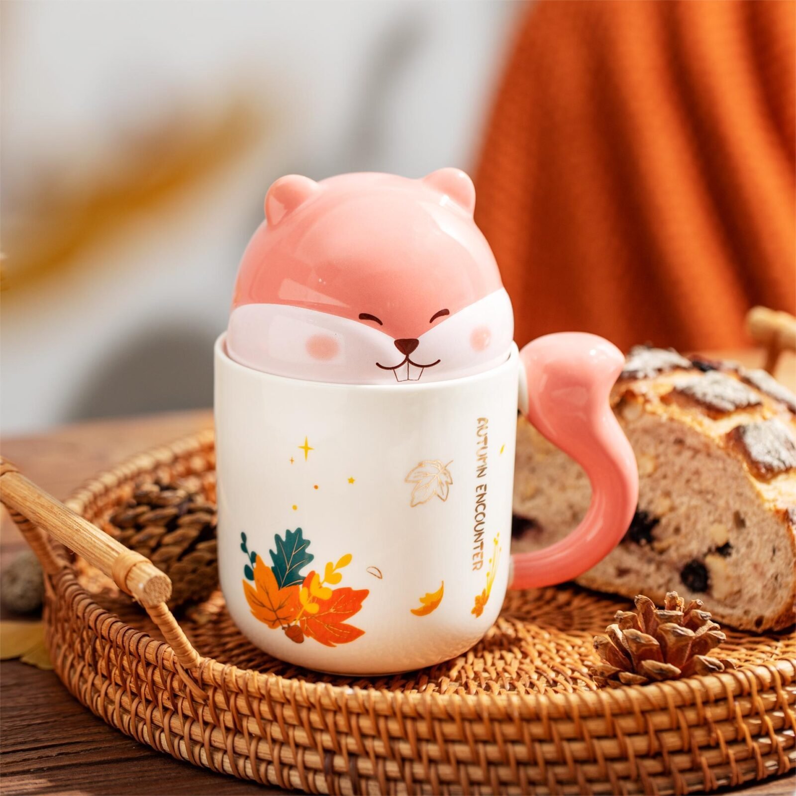 White ceramic coffee mug in elegant packaging, ideal for gifts or office use.