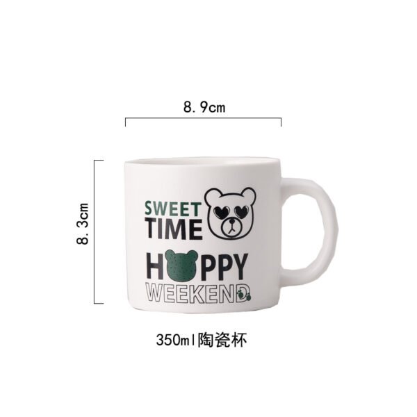 Ceramic graffiti bear cup for wholesale promotional sales.