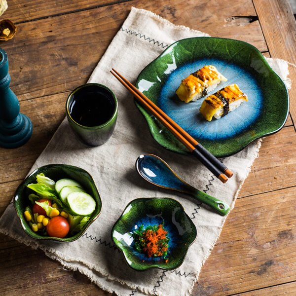 Wholesale Restaurant and hotel ceramic dinnerware, kiln-glazed single table setting set