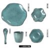 Wholesale Kiln-glazed single table setting, vintage ceramic dinnerware for hotel use