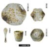 Wholesale Ceramic Single-serving kiln-glazed vintage dinnerware set for restaurants
