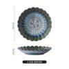 Beautifully designed ceramic plate with relief pattern