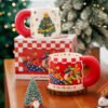 Ceramic Christmas mug with Santa design