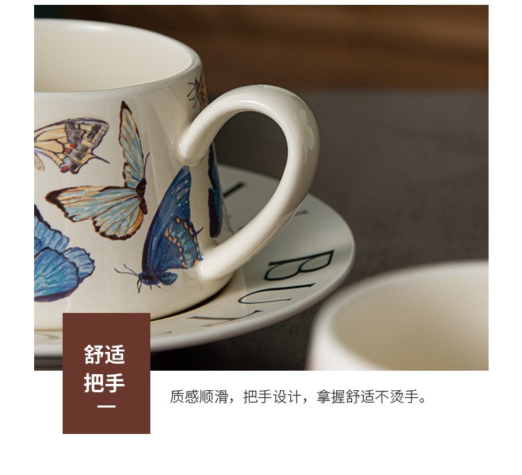 Luxury Ceramic Butterfly Coffee Set - China Wholesale