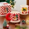 Ceramic holiday mug wholesale with Christmas-themed design