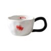 Simple and stylish heart-handle mug