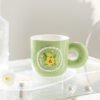 Aesthetic Floral Ceramic Mug - Microwave Safe