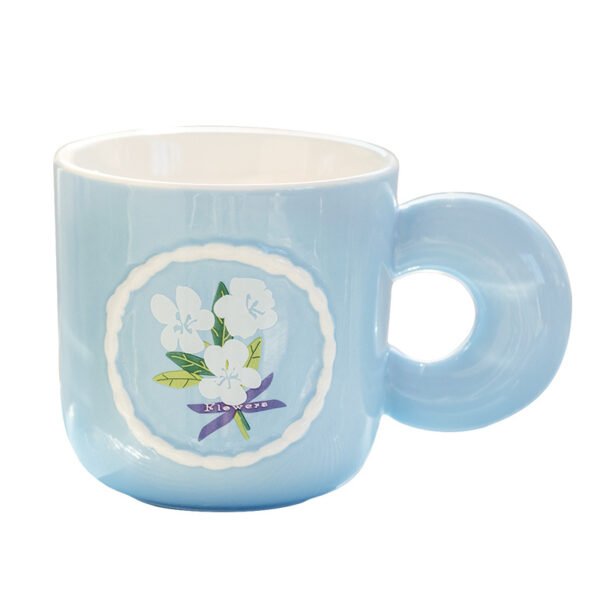 Coffee Mug with Floral Design for Girls
