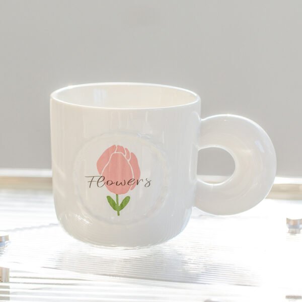 Ceramic Floral Mug for Home and Office