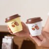 High-Aesthetic Latte Mug - White Ceramic