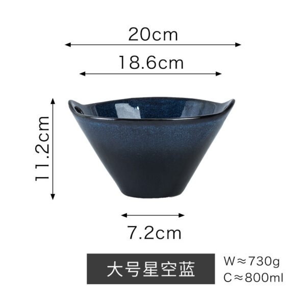 Wholesale kiln-glazed Chinese ceramic donburi bowl for Japanese restaurants