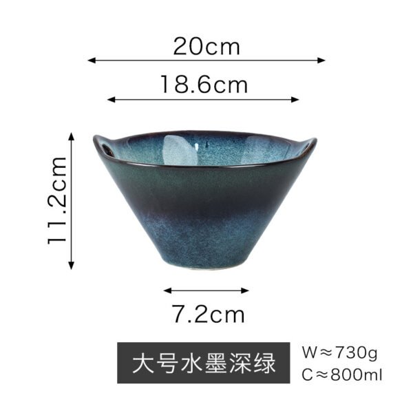 Wholesale Japanese style ramen bowl, Chinese ceramic with kiln glaze