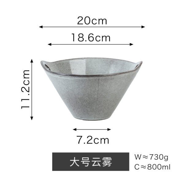 High-quality Chinese ceramic ramen bowl, Japanese-inspired design, wholesale