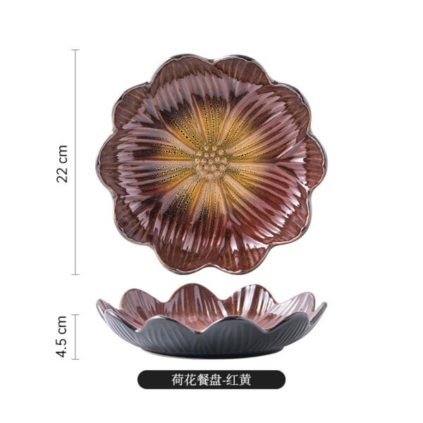 9-Inch Floral Plate, Ideal for Appetizers and Desserts